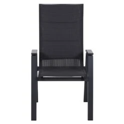 Siena Garden Milano Stapelsessel Aluminium/Ranotex®-Gewebe Matt Anthrazit/Grau -Garten Leben siena garden milano stapelsessel aluminium ranotexr gewebe 1425361 3