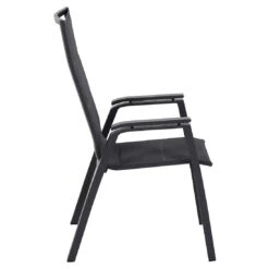 Siena Garden Milano Stapelsessel Aluminium/Ranotex®-Gewebe Matt Anthrazit/Grau -Garten Leben siena garden milano stapelsessel aluminium ranotexr gewebe 1425361 4