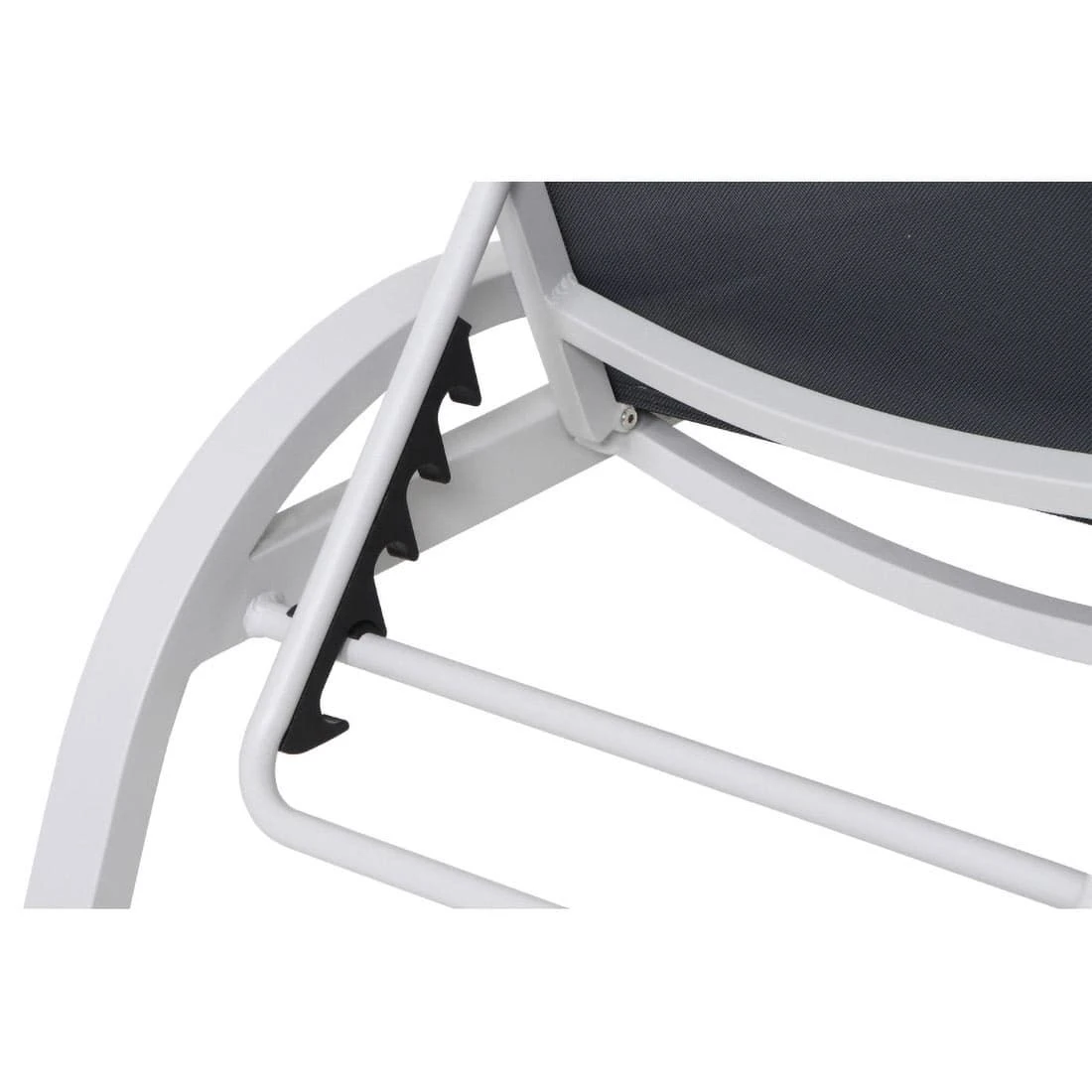 Siena Garden Milos Gartenliege Aluminium/Ranotex® Matt Weiß-Grau/Silber-Schwarz 12 Siena Garden Milos Gartenliege Aluminium/Ranotex® Matt Weiß-Grau/Silber-Schwarz – Bild 10