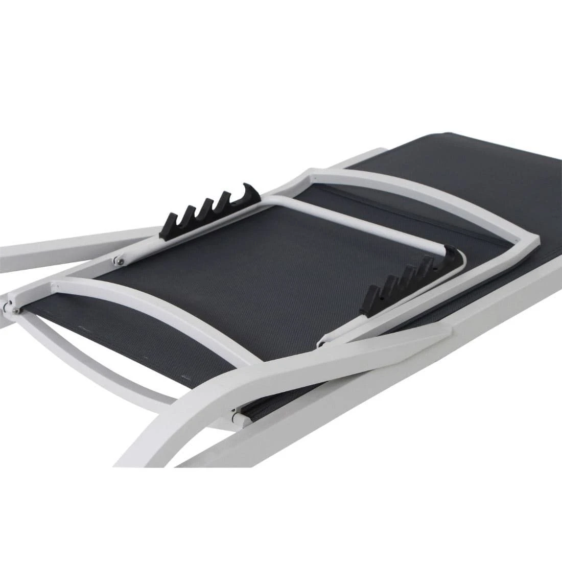Siena Garden Milos Gartenliege Aluminium/Ranotex® Matt Weiß-Grau/Silber-Schwarz 14 Siena Garden Milos Gartenliege Aluminium/Ranotex® Matt Weiß-Grau/Silber-Schwarz – Bild 12