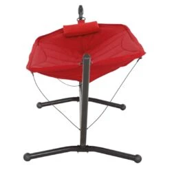 Siena Garden Panama Hängematte Mit Gestell Stahl/Oxfordgewebe Grau/Rot -Garten Leben siena garden panama haengematte mit gestell stahl oxfordgewebe 1363827 4