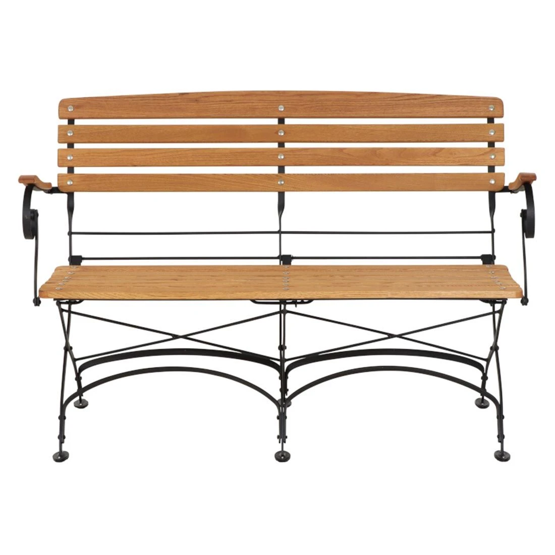 Siena Garden Peru III Gartenbank Stahl/Robinie Schwarz/Natur 4 Siena Garden Peru III Gartenbank Stahl/Robinie Schwarz/Natur – Bild 2