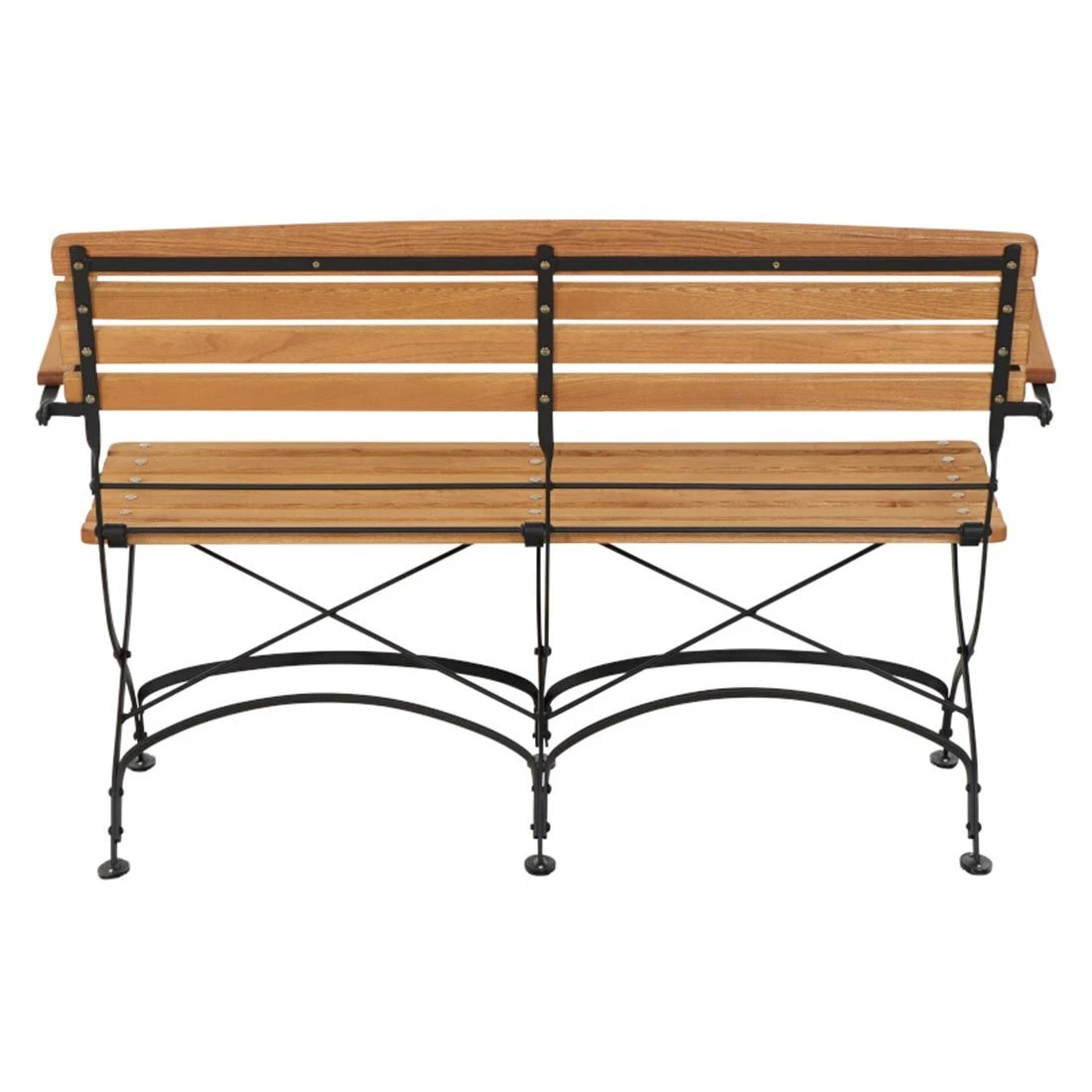 Siena Garden Peru III Gartenbank Stahl/Robinie Schwarz/Natur 6 Siena Garden Peru III Gartenbank Stahl/Robinie Schwarz/Natur – Bild 4