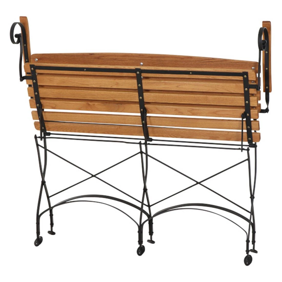 Siena Garden Peru III Gartenbank Stahl/Robinie Schwarz/Natur 7 Siena Garden Peru III Gartenbank Stahl/Robinie Schwarz/Natur – Bild 5