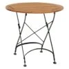 Siena Garden Peru III Klapptisch Ø85cm Stahl/Robinie Schwarz/Natur -Garten Leben siena garden peru iii klapptisch durchm85cm stahl robinie 1391547 1