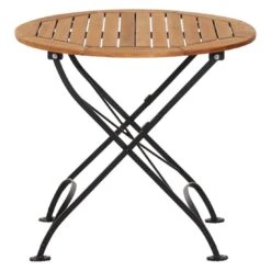 Siena Garden Peru III Klapptisch Ø85cm Stahl/Robinie Schwarz/Natur 10 Siena Garden Peru III Klapptisch Ø85cm Stahl/Robinie Schwarz/Natur -Garten Leben siena garden peru iii klapptisch durchm85cm stahl robinie 1391547 2