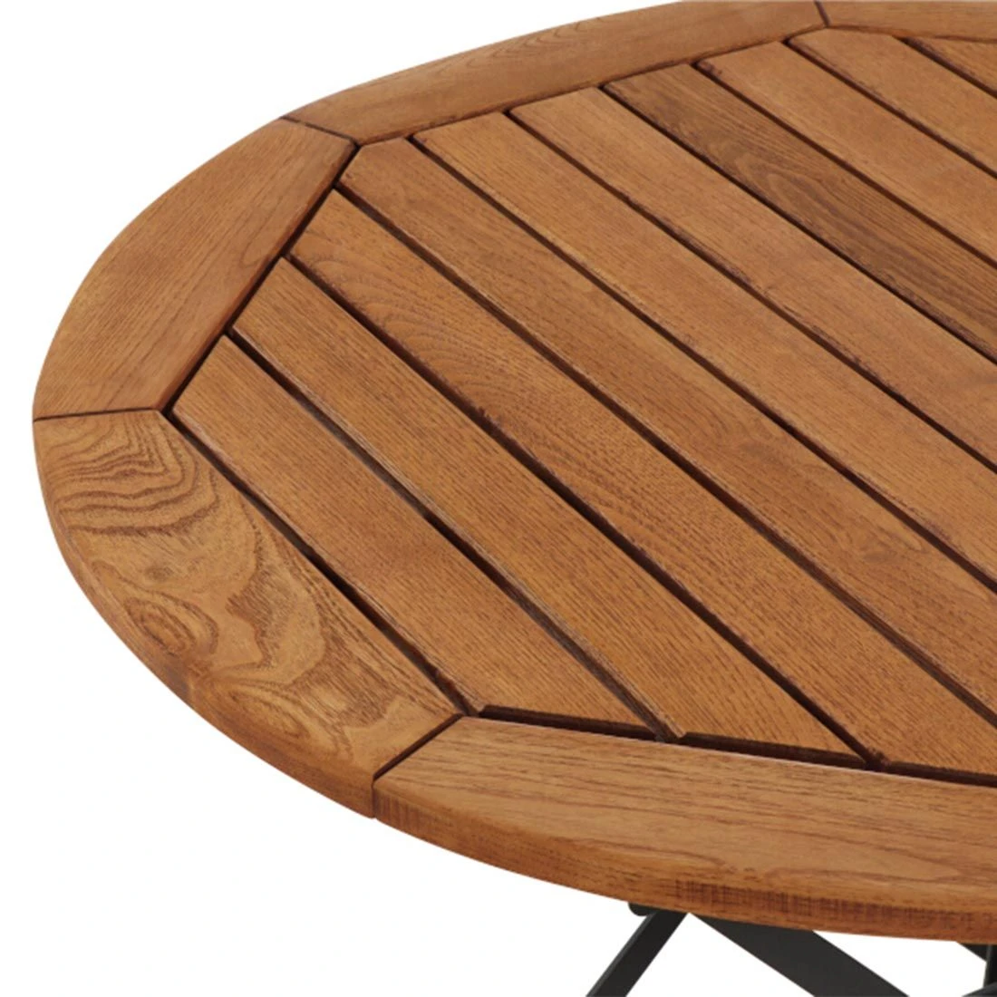 Siena Garden Peru III Klapptisch Ø85cm Stahl/Robinie Schwarz/Natur 7 Siena Garden Peru III Klapptisch Ø85cm Stahl/Robinie Schwarz/Natur – Bild 5