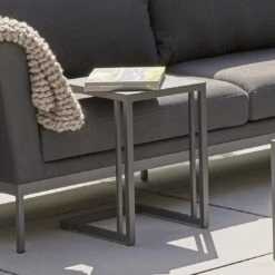 Siena Garden Ramo Beistelltisch 40x33,5cm Aluminium Anthrazit Matt -Garten Leben siena garden ramo beistelltisch 40x33 5cm aluminium anthrazit matt 1098969 6