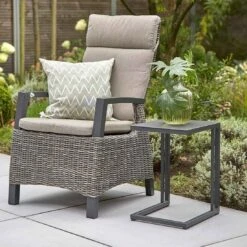 Siena Garden Ramo Beistelltisch 40x33,5cm Aluminium Anthrazit Matt -Garten Leben siena garden ramo beistelltisch 40x33 5cm aluminium anthrazit matt 1098969 9