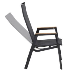 Siena Garden Rondo Gartensessel Aluminium/Ranotex®-Gewebe Matt Anthrazit/Grau -Garten Leben siena garden rondo verstellsessel aluminium ranotexr gewebe 1425240 4