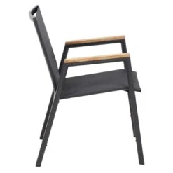 Siena Garden Savona Stapelsessel Aluminium/Ranotex Anthrazit/Schwarz-Silber -Garten Leben siena garden savona stapelsessel aluminium ranotex 1353003 3