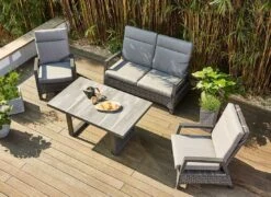 Siena Garden Taranto Loungeset 4-tlg. Aluminium/Gardino®-Geflecht Matt Anthrazit/Blau-Grau 13 Siena Garden Taranto Loungeset 4-tlg. Aluminium/Gardino®-Geflecht Matt Anthrazit/Blau-Grau -Garten Leben siena garden taranto loungeset 4 tlg aluminium gardinor geflecht 1425284 2