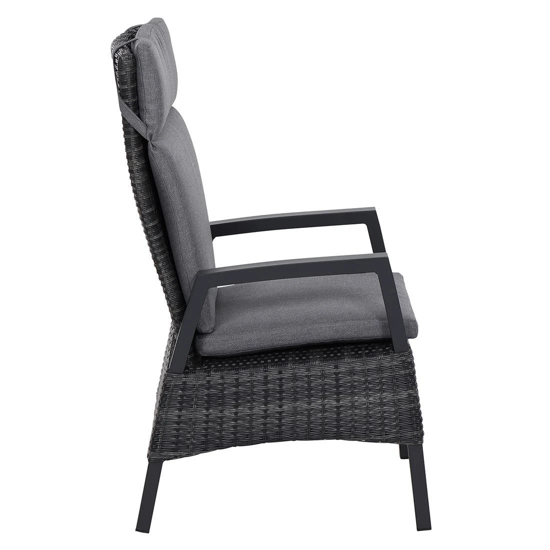 Siena Garden Taranto Gartensessel Aluminium/Gardino®-Geflecht Matt Anthrazit/Blau-Grau 9 Siena Garden Taranto Gartensessel Aluminium/Gardino®-Geflecht Matt Anthrazit/Blau-Grau – Bild 7