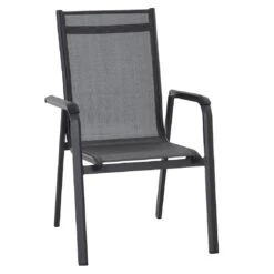 Siena Garden Tesoro Gartenmöbel-Set 7-tlg. Mit Tisch 200x100cm Matt Anthrazit/Silber-Schwarz -Garten Leben siena garden tesoro gartenmoebel set 7 tlg tisch 200x100cm 1489062 4