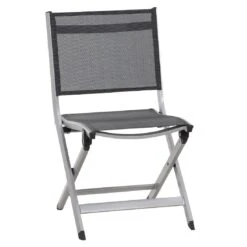Siena Garden Tesoro Klappstuhl Aluminium/Ranotex®-Gewebe Silber/Grau