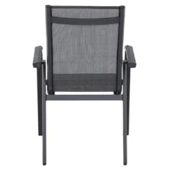 Siena Garden Tesoro Stapelsessel Aluminium/Ranotex®-Gewebe Matt Anthrazit/Silber-Schwarz -Garten Leben siena garden tesoro stapelsessel aluminium ranotexr gewebe 1434161 4