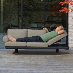 Zebra Sky Lounge Gartensofa Aluminium/Sunproof Graphit/Camden Grey