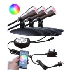 OUTLIV. Smart Light Spot Metall Silber/Schwarz