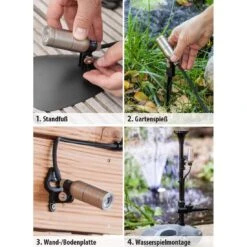 OUTLIV. Smart Light Spot Metall Silber/Schwarz -Garten Leben smart light silber schwarz 1301919 5