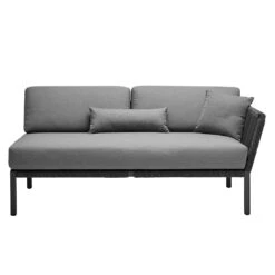 Solpuri Club Gartensofa 171 Cm Aluminium/Rope/Acryl Anthrazit -Garten Leben solpuri club 2 sitzersofa links 171 cm aluminium rope acryl 1465610 3