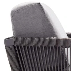 Solpuri Club Loungesessel Aluminium/Rope/Acryl Anthrazit -Garten Leben solpuri club loungesessel aluminium rope acryl 1465588 5