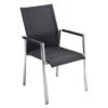 Solpuri Dance Stapelsessel Edelstahl/Textilene Silber/Coal -Garten Leben solpuri dance stapelsessel edelstahl textilene 1475015 1