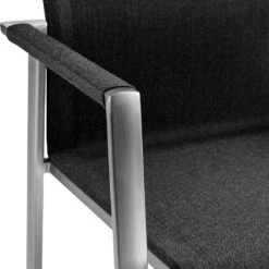 Solpuri Dance Stapelsessel Edelstahl/Textilene Silber/Coal -Garten Leben solpuri dance stapelsessel edelstahl textilene 1475015 6