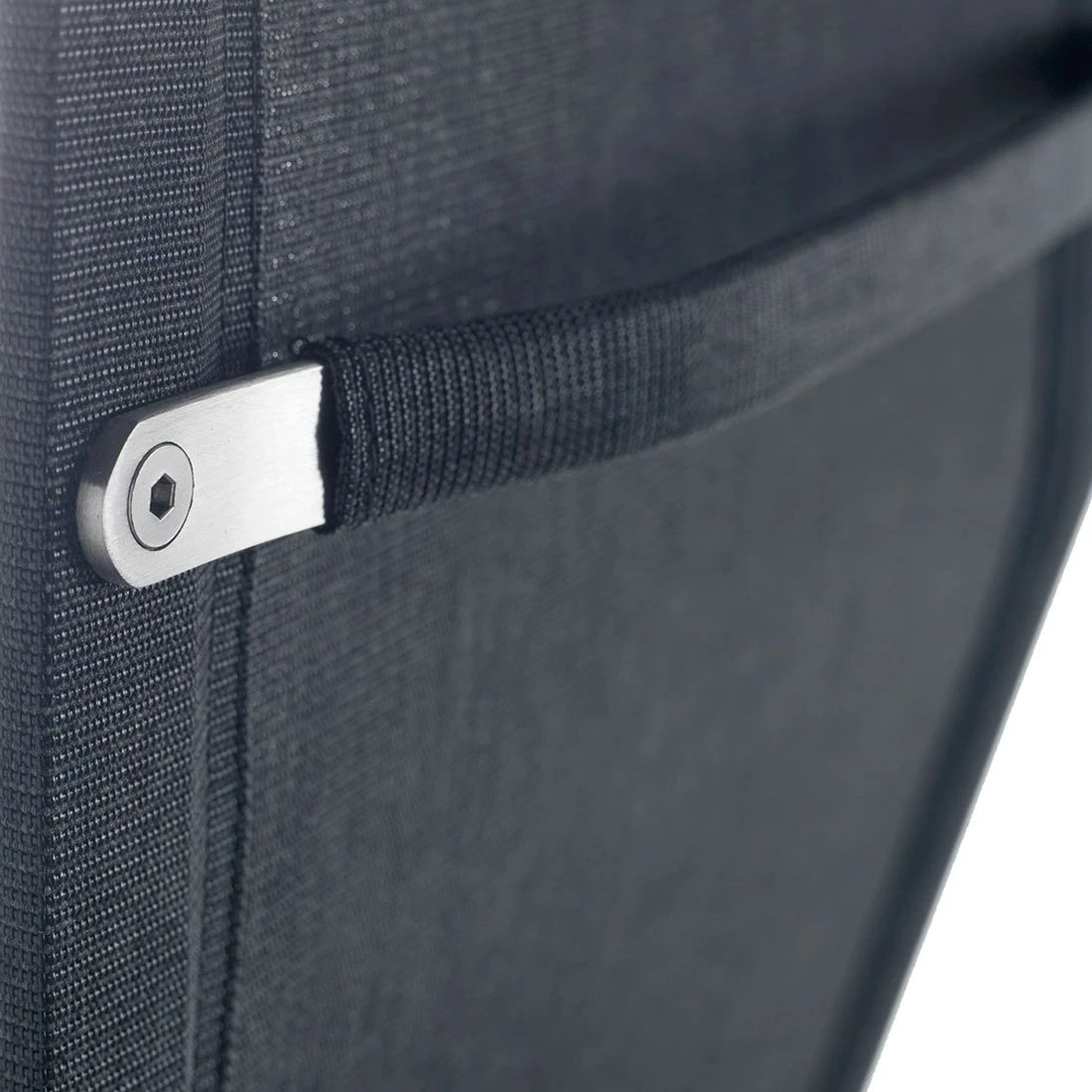 Solpuri Jazz Freischwinger Edelstahl/Textilene Silber/Coal 7 Solpuri Jazz Freischwinger Edelstahl/Textilene Silber/Coal – Bild 5