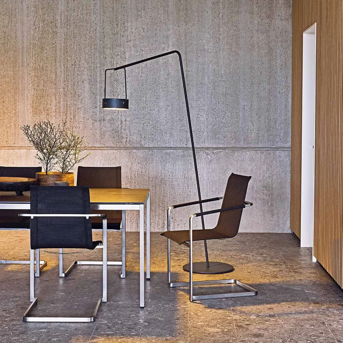 Solpuri Jazz Freischwinger Edelstahl/Textilene Silber/Coal 10 Solpuri Jazz Freischwinger Edelstahl/Textilene Silber/Coal – Bild 8