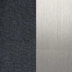 Solpuri Jazz Gartenliege Edelstahl/Textilene Silber/Coal -Garten Leben solpuri jazz gartenliege edelstahl textilene 1465654 6