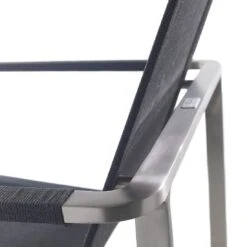 Solpuri Jazz Stapelsessel Edestahl/Textilene Silber/Coal -Garten Leben solpuri jazz stapelsessel edestahl textilene 1465643 8