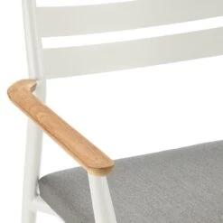 Solpuri Pia Stapelsessel Aluminium/Teak Inkl. Kissen White/Natur -Garten Leben solpuri pia stapelsessel aluminium teak inkl kissen 1470362 2