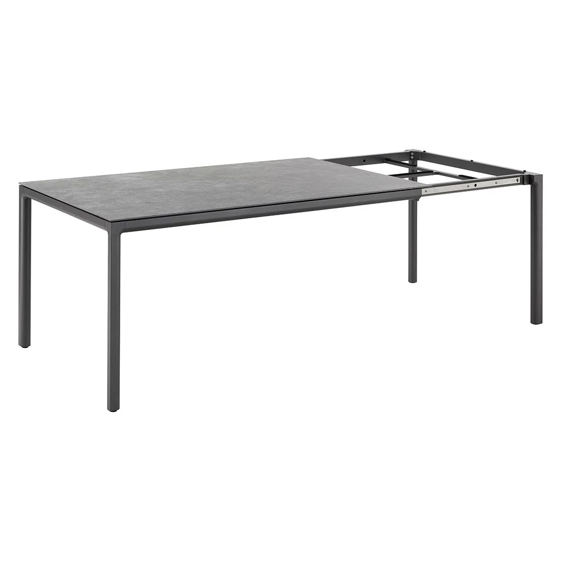 Solpuri Soft Ausziehtisch 160/220x100 Cm Aluminium/Dekton Anthrazit/Bromo 7 Solpuri Soft Ausziehtisch 160/220x100 Cm Aluminium/Dekton Anthrazit/Bromo – Bild 5