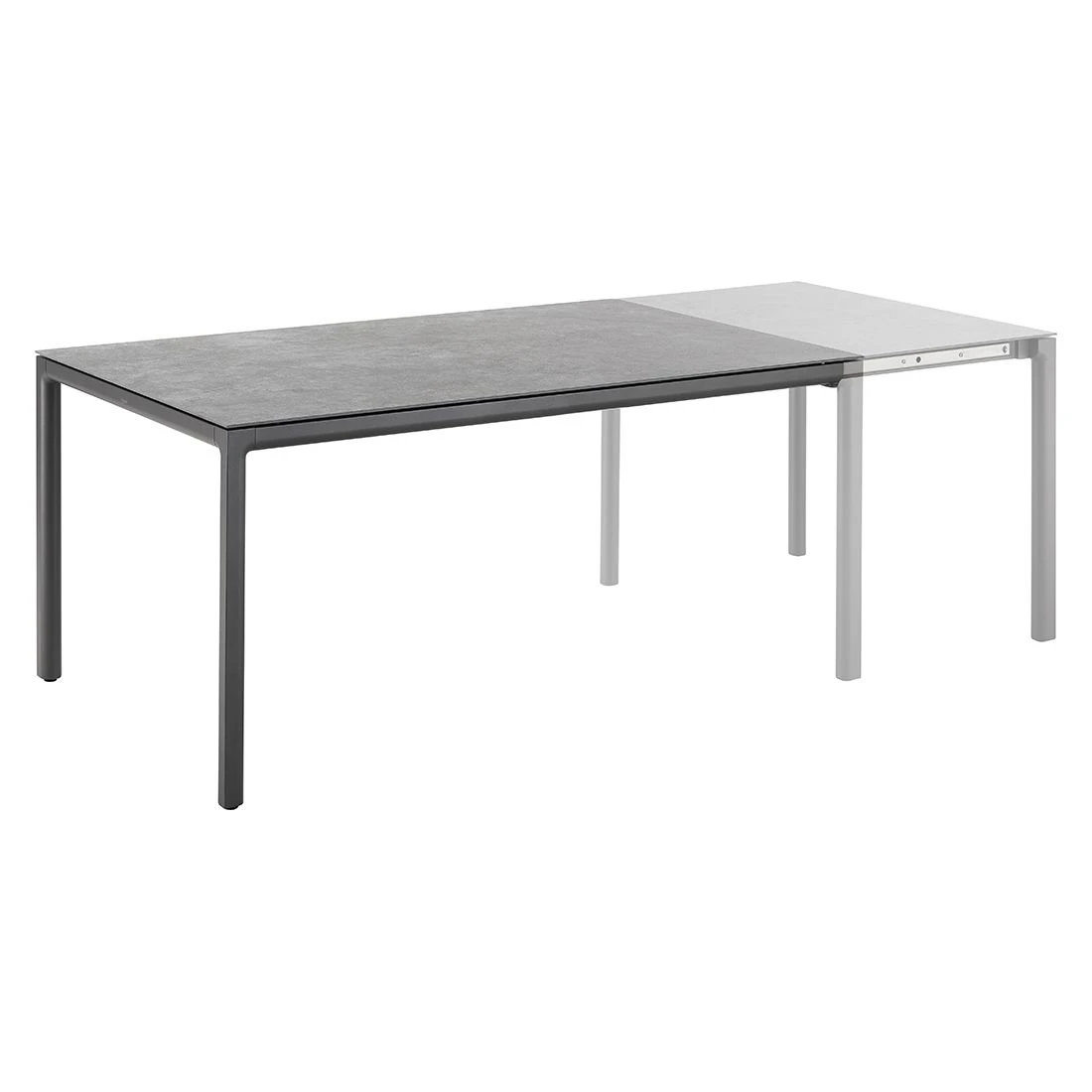 Solpuri Soft Ausziehtisch 160/220x100 Cm Aluminium/Dekton Anthrazit/Bromo 9 Solpuri Soft Ausziehtisch 160/220x100 Cm Aluminium/Dekton Anthrazit/Bromo – Bild 7