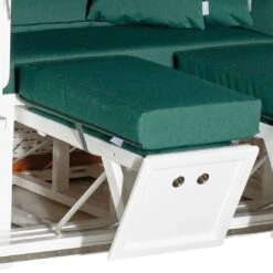 SonnenPartner Classic Strandkorb Geflecht/Fichte Weiß/Moosgrün 12 SonnenPartner Classic Strandkorb Geflecht/Fichte Weiß/Moosgrün -Garten Leben sonnenpartner classic strandkorb geflecht fichte 1469405 5