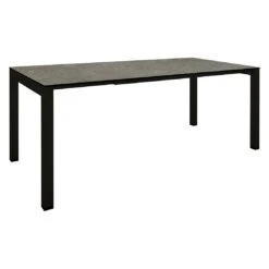 Stern Ausziehtisch 160/210x90cm Aluminium/Silverstar Schwarz Matt/Vintage Stone