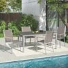 Stern Cardiff Gartenmöbel-Set 5-tlg. Tisch 160x90cm Taupe -Garten Leben stern cardiff gartenmoebel set 5 tlg tisch 160x90cm 1485388 1