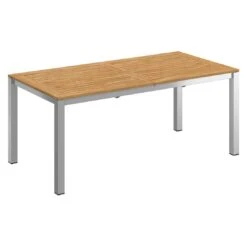 Stern Cardiff Gartenmöbel-Set 7-tlg. Tisch 180/240x90cm Silbergrau/Natur -Garten Leben stern cardiff gartenmoebel set 7 tlg tisch 180 240x90cm 1500216 7