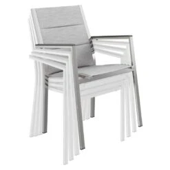 Stern Cardiff Gartenmöbelset 5-tlg. Mit Tisch 160x90cm Silber/Zement -Garten Leben stern cardiff gartenmoebelset 5 tlg mit tisch 160x90cm 1422534 8