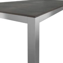 Stern Cardiff Gartenmöbelset 5-tlg. Mit Tisch 160x90cm Silber/Zement -Garten Leben stern cardiff gartenmoebelset 5 tlg mit tisch 160x90cm 1422534 9