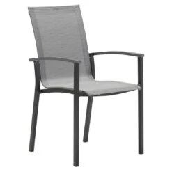 Stern Evoee Gartenmöbelset 5-tlg. Mit Tisch 160x90cm Anthrazit/Silber -Garten Leben stern evoee gartenmoebelset 5 tlg mit tisch 160x90 cm 1426472 5