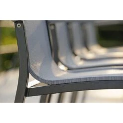 Stern Evoee Gartenmöbelset 5-tlg. Mit Tisch 160x90cm Anthrazit/Silber -Garten Leben stern evoee gartenmoebelset 5 tlg mit tisch 160x90 cm 1426472 9