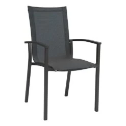 Stern Evoee Stapelsessel Aluminium/Textilene Anthrazit/Karbon