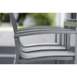 Stern Evoee Stapelsessel Aluminium/Textilene Anthrazit/Karbon -Garten Leben stern evoee stapelsessel aluminium textilene anthrazit karbon 1029295 9