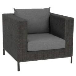 Stern Fontana Loungesessel Aluminium/Geflecht Basaltgrau/Seidengrau -Garten Leben stern fontana loungesessel aluminium geflecht 1418112 2