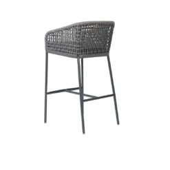 Stern Greta Garten-Barstuhl Aluminium/Rope Inklusive Kissen Anthrazit/Platin/Seidengrau -Garten Leben stern greta barhocker aluminium rope inkl kissen anthrazit platin seidengrau 1198508 6