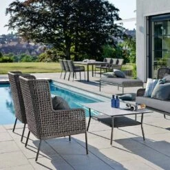 Stern Greta Loungesessel Aluminium/Rope Anthrazit/Platin/Seidengrau -Garten Leben stern greta loungesessel aluminium rope inkl kissen anthrazit platin seidengrau 1027458 2