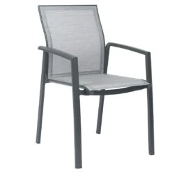 Stern Kari Gartenmöbel-Set 7-tlg. Mit Tisch 200x100cm Anthrazit/Silber -Garten Leben stern kari gartenmoebel set 7 tlg tisch 200x100cm 1488985 4