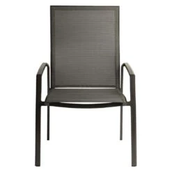 Stern Kari Plus Stapelsessel Aluminium/Textilene Anthrazit/Carbon -Garten Leben stern kari plus stapelsessel aluminium textilene 1357590 2