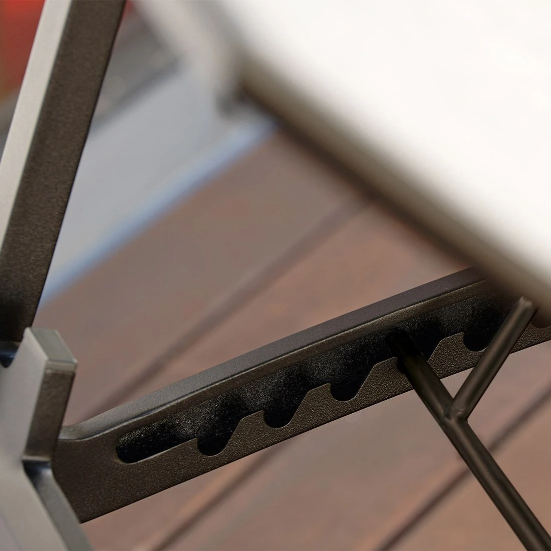 Stern Kari Gartenliege Aluminium/Textilene Schwarz Matt/Leinen Grau 8 Stern Kari Gartenliege Aluminium/Textilene Schwarz Matt/Leinen Grau – Bild 6